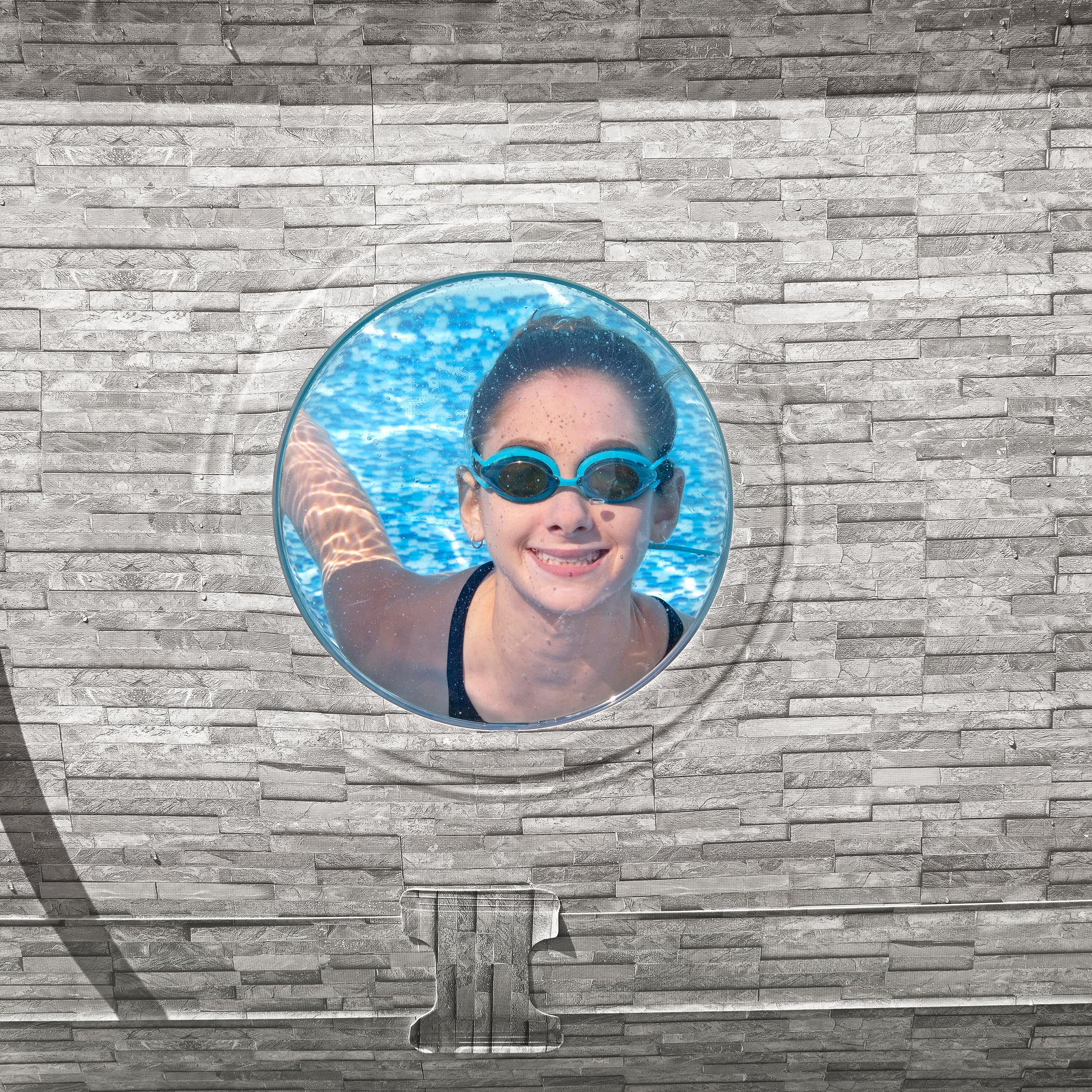 Bestway Steel Pro Max Kit Piscine Hors Sol Ovale Splashview - 488 cm x 305 cm x 107 cm - Gris