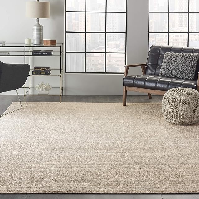 Amazon Brand - Movian Struma Rectangular Area Rug, 304.8 cm x 243.8 cm (L x W), Geometric Pattern, Beige