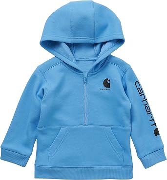 Carhartt baby-boys Long-sleeve Half-zip Hooded Sweatshirt