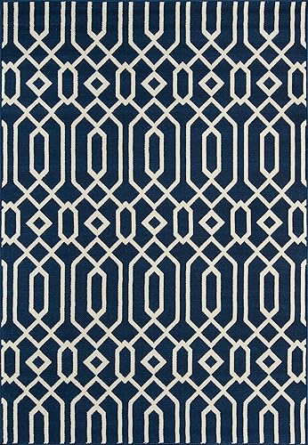 Momeni BAJA0BAJ-3CHR860D, baja Colección, 8'6" x 13', Carbón vegetal, Polipropileno, Azul marino disponible en Yaxa Peru