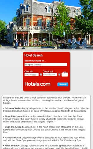 Niagara Travel Guide - Niagara Falls & Niagara On The Lake Attractions