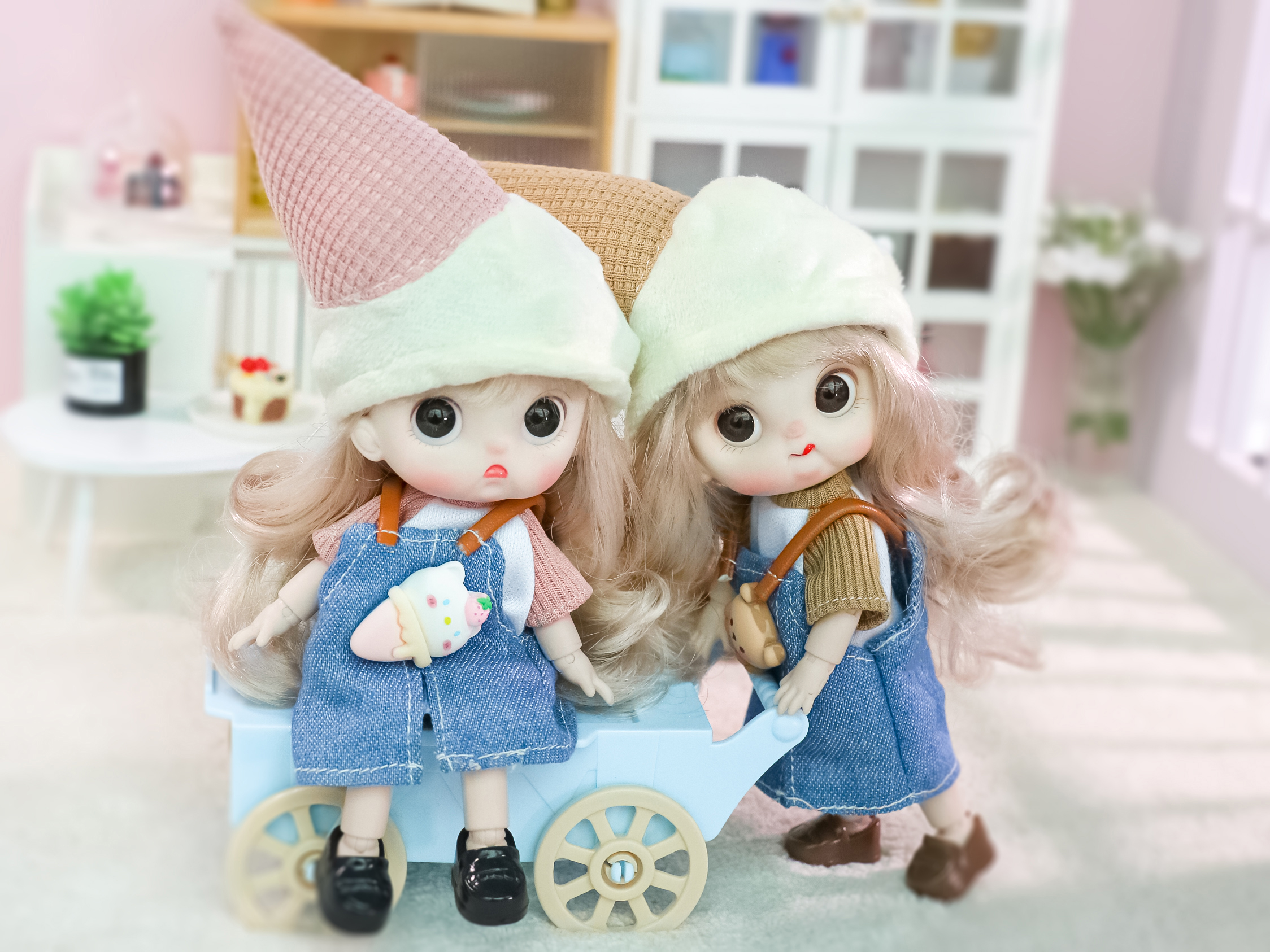 Amazon.com: BJD Blind Box Cute Figures, Collectible Poseable OB11