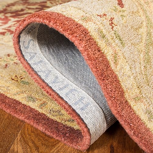 Miniatura 5 de SAFAVIEH Antiquity Collection AT14C - Alfombra de lana tradicional oriental de primera calidad, hecha a mano, 3 x 5 pies, color óxido