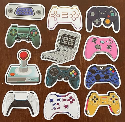Miniatura 7 de Calcomanías de vinilo retro para controladores de videojuegos que no se repiten, 50 unidades, controlador de videojuegos, calcomanías de vinilo