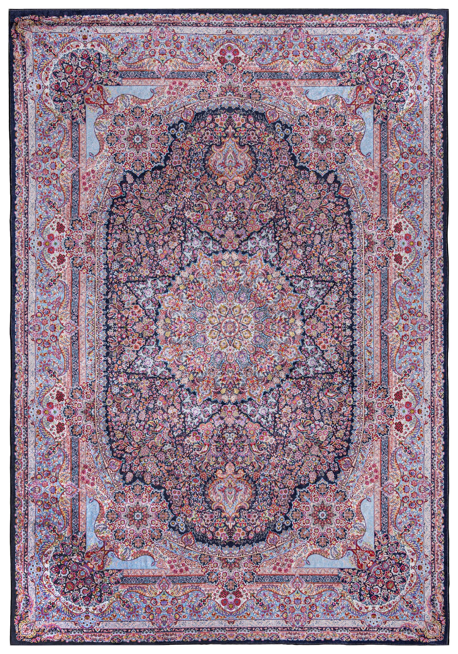Mazovia Groß Teppich Wohnzimmer 160x230cm Rosa Klassisch Traditionell