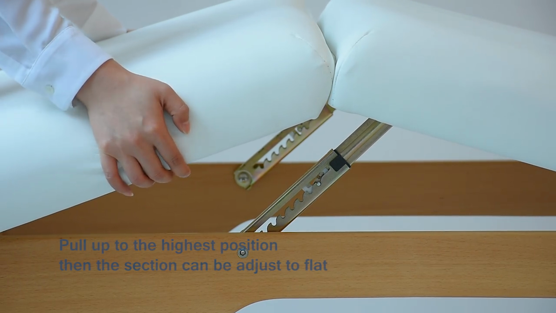 Stationary Adjustable Massage Table Bed Professional Tilt with Storage