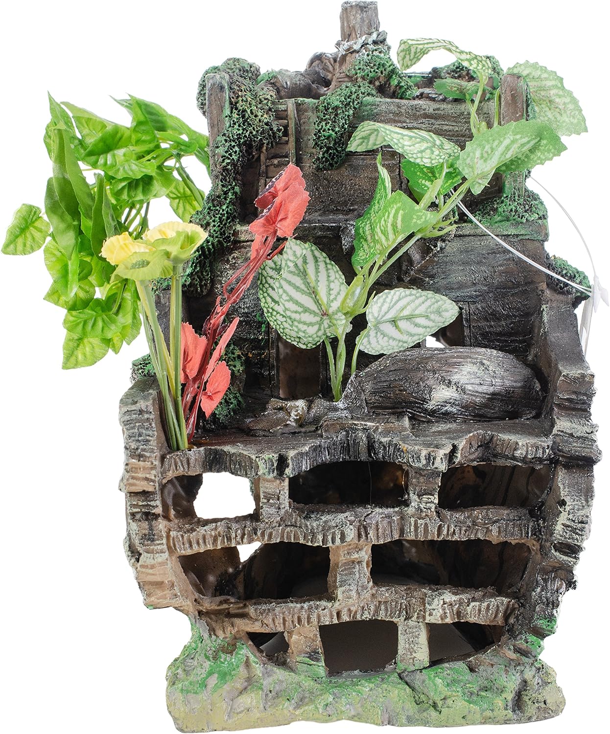 Penn-Plax Deco-Replica Sunken Gardens – Shipwreck Bow Aquarium Decoration for Fish Tanks - Large (RR811)