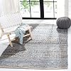 SAFAVIEH Area Rug 8x10 - Cape Cod Collection - Large - Natural & Blue, Handmade Flat Weave Braided Jute, Ideal for Living Room, Bedroom, Office, Dining Space (CAP353A)