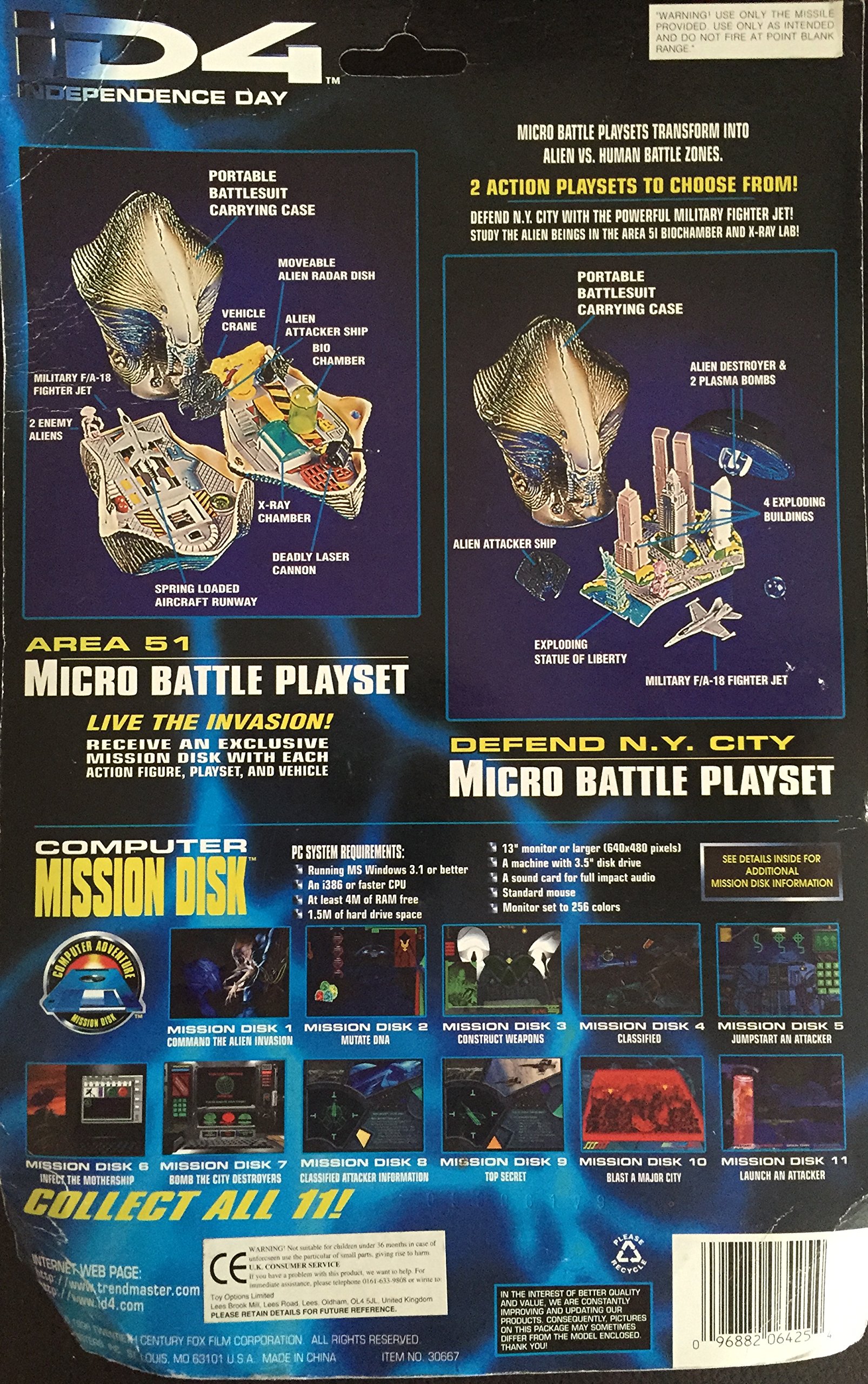 iD4 INDEPENDENCE DAY【MICRO BATTLE PLAYSET】フィギュア