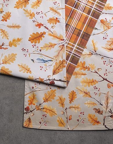 Miniatura 6 de Camino Maison d' Hermine de mesa, 100 % algodón, diseño para Día de Acción de Gracias y Navidad