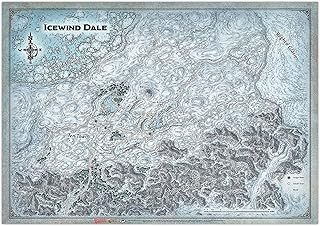 Gale Force Nine D&D: Icewind Dale Map - 31"x 21" - GF9's Official Dungeons & Dragons Tapletop Map, Multicoloured, One Size, (72806)