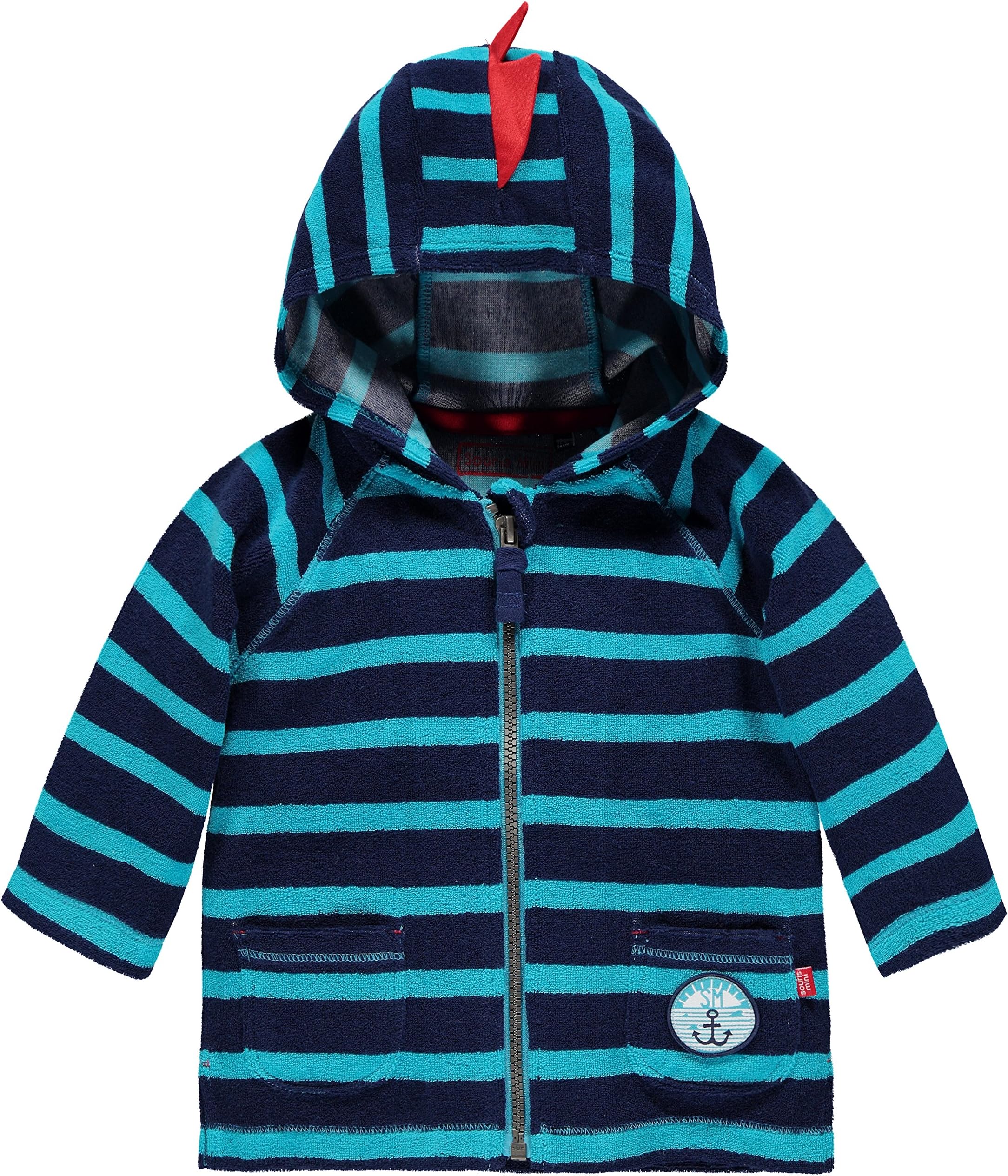 Baby Boy - Terry swim cover-up hoodie jacket - Souris Mini - S15B0106B