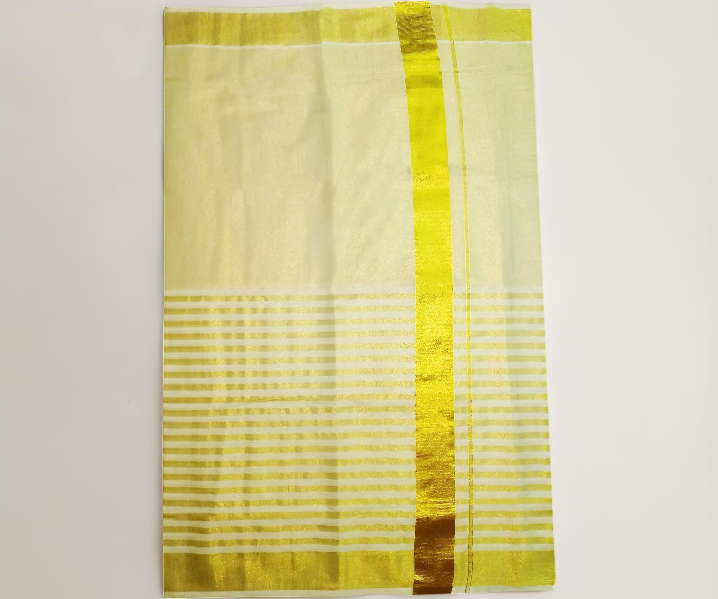 Kerala Traditional Tissue Saree for Women with Running Blouse | South Indian Ethnic Saree for Weddings Onam Vishu Temple Wear & Festivals