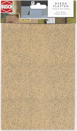 Busch 7037 Sheet Random Stone 2/ HO Scenery Scale Model Scenery