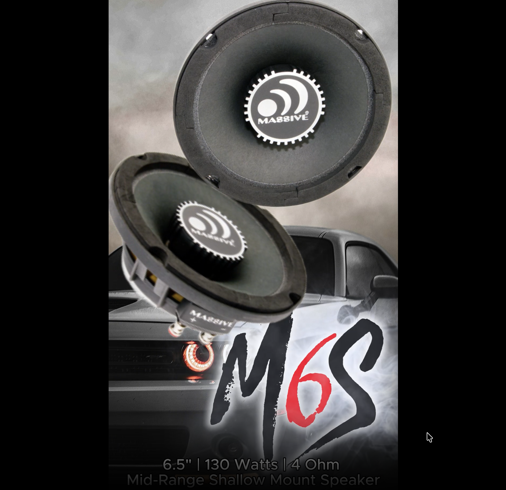 Amazon.com: Massive Audio M6S 6.5” Shallow Mount Mid-Range Speaker
