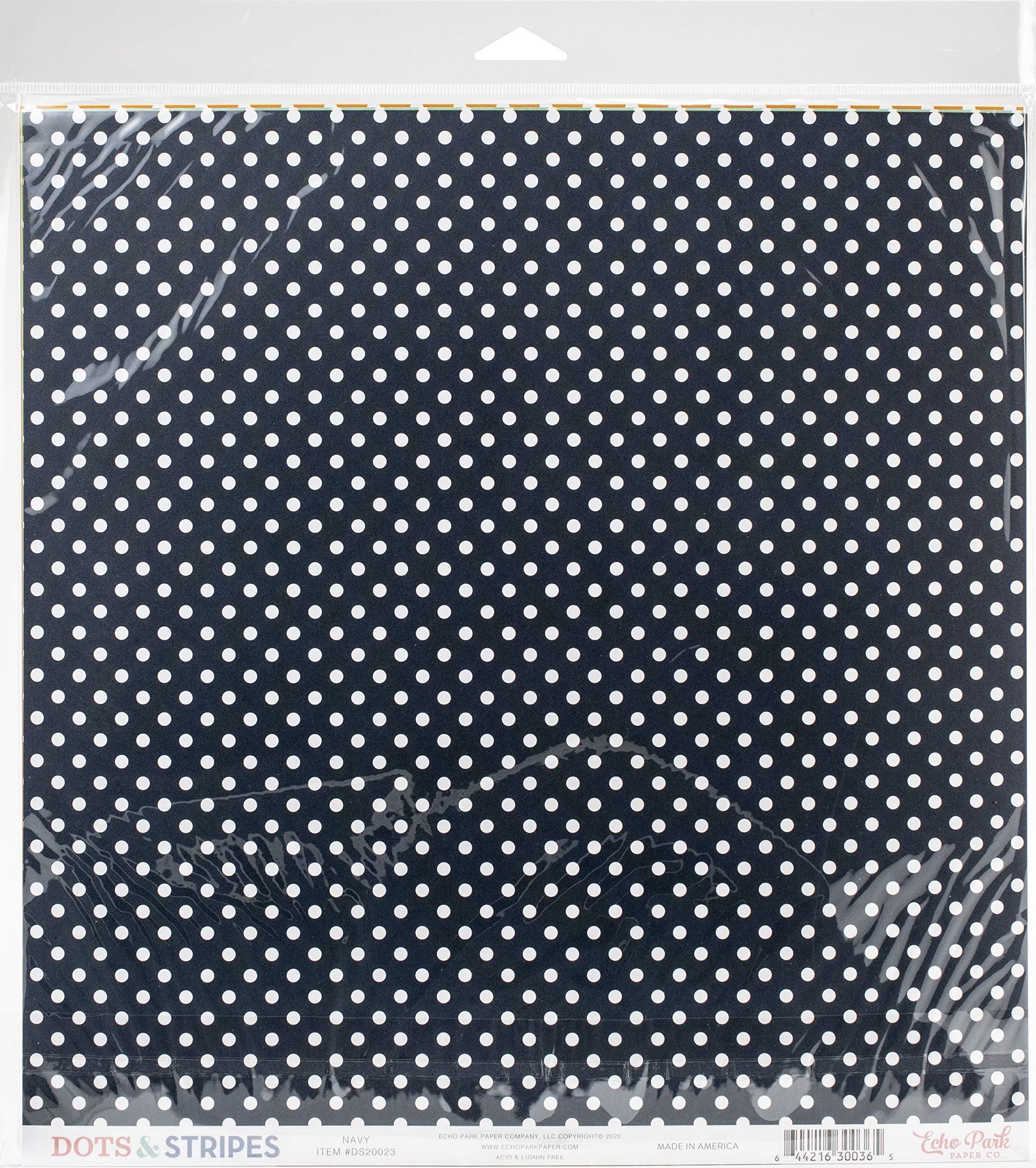 Echo Park PaperCompany Dots & Stripes -Summer Collection Kit paper, red, teal, green, yellow, navy, orange