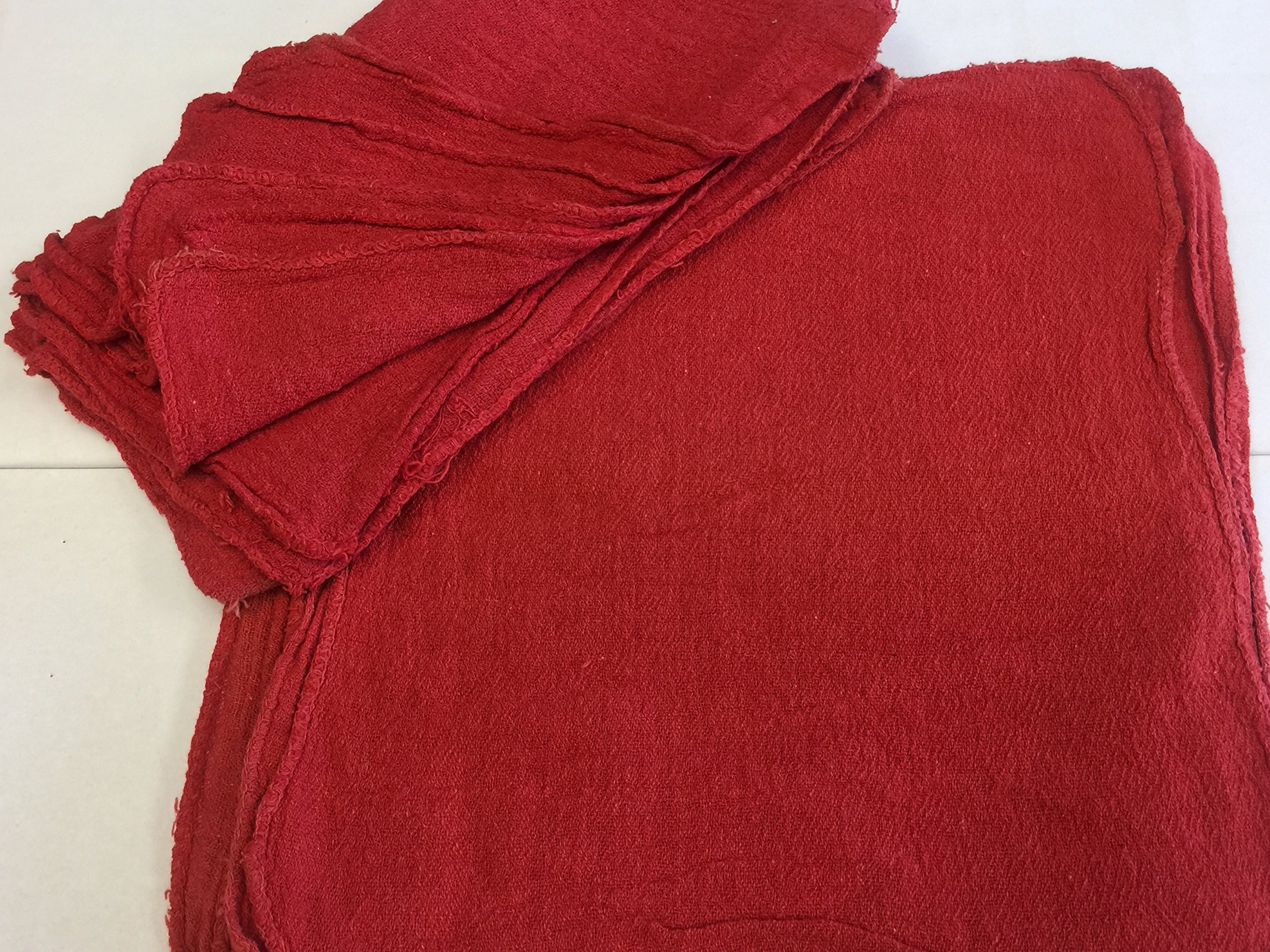 500 NEW RED SHOP TOWELS RAGS BRAND MECHANICS INDUSTRIAL GRADE 13X14