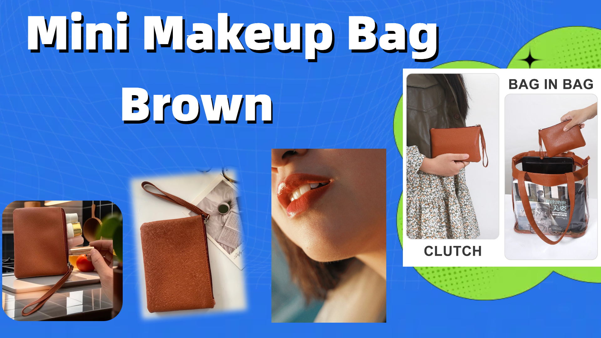 Amazon.com : 2 Pack Small Zipper Pouch Mini Makeup Bag for Purse