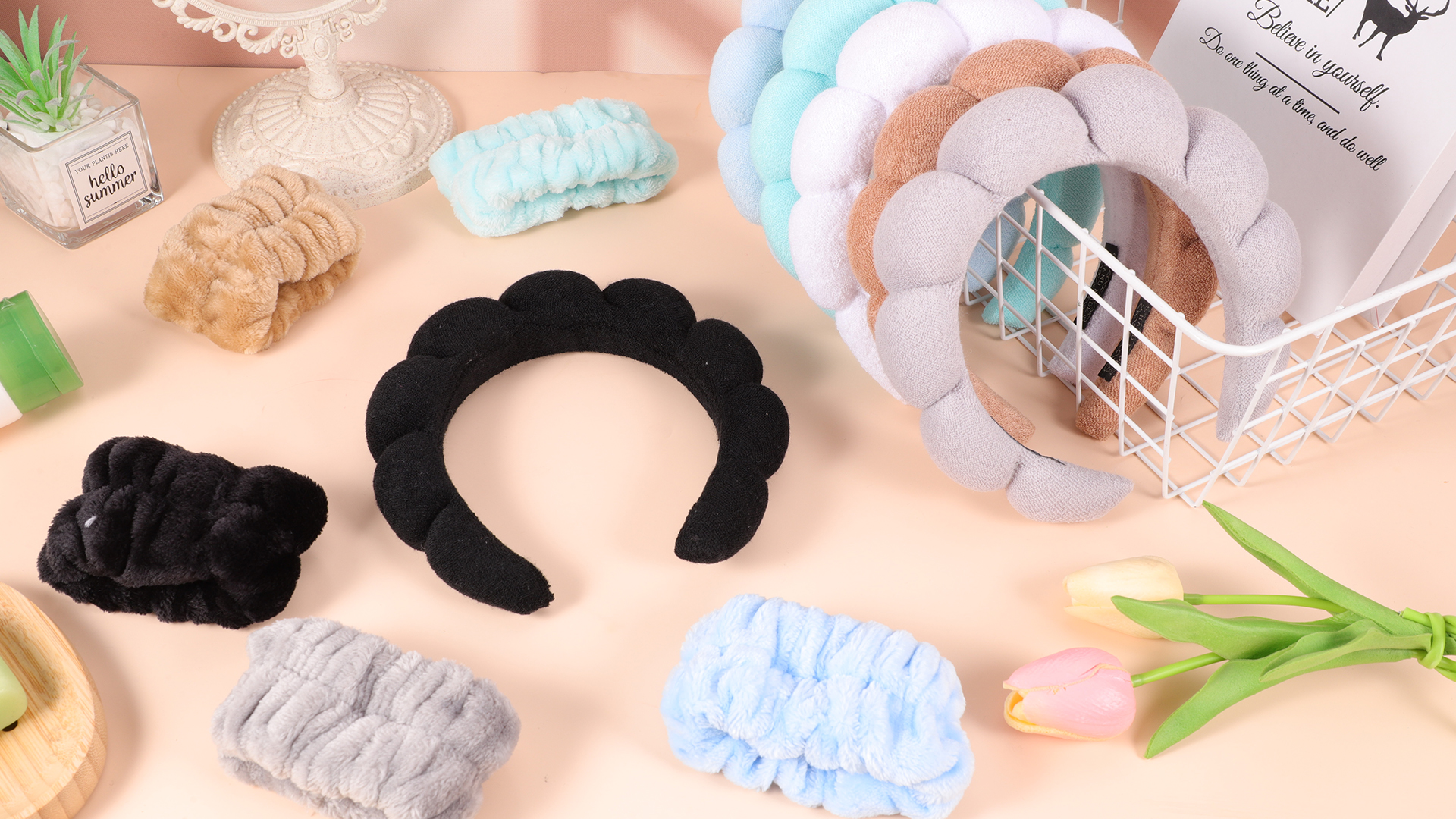 Amazon.com : WSICSE Sponge Spa Headband for Washing Face, Blue