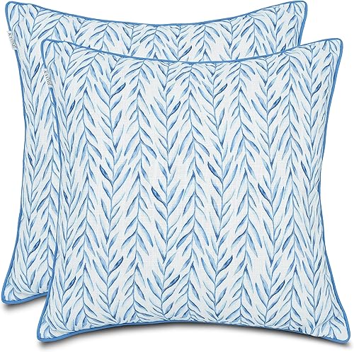 Miniatura 2 de Yardley Juego de 2 fundas de almohada cuadradas decorativas estampadas  sofá, silla, sofá, dormitorio, sala de estar, decoración del hogar de