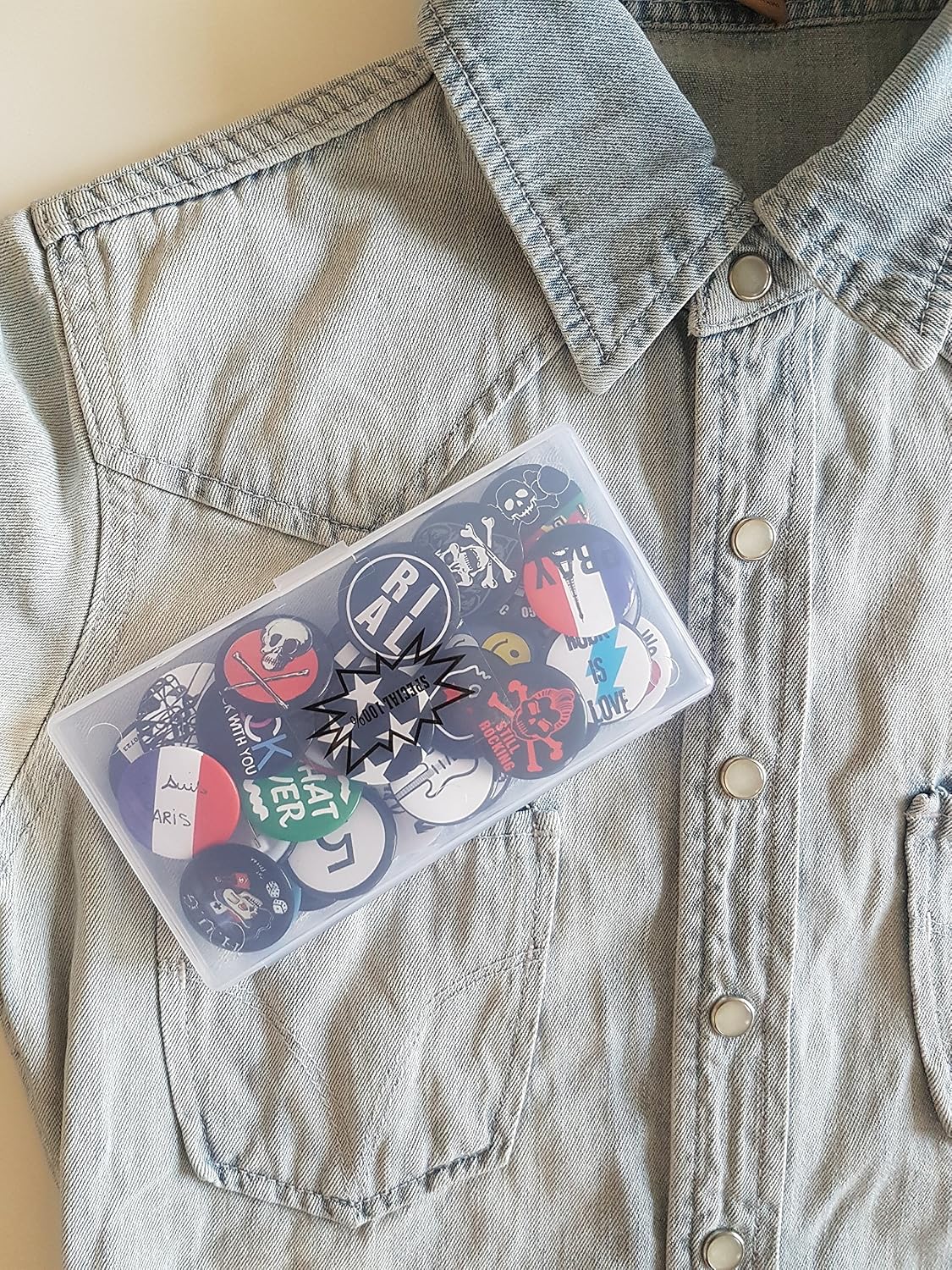 Huge Wholesale Set of 30Pc Cool Buttons Pins Badges 80's Punk Rock Hardcore Skull Buttons pins Slogans Sayings pin,Lapel pin for Clothes/Bags/Backpack/Hats/Jeans and More...