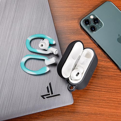 Miniatura 3 de WC HookZ - Ganchos para AirPods Pro 1, 2 y AirPods 1, 2 y 3, dos pares de tamaños incluidos en el paquete, gancho único izquierdo y derecho,