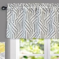 Vista 19 de DriftAway Cenefa de Lino Estilo Granja con Forro de Doble Capa con Aislamiento Térmico para Oscurecer la Habitación, Cenefas Opacas para Ventana