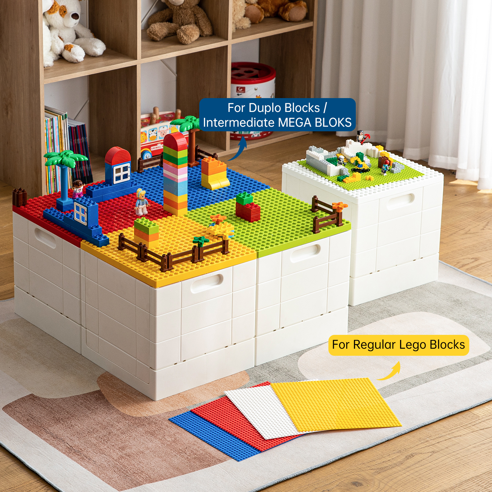 Amazon.com - SHIMOYAMA Folding Storage Box with Building Baseplate