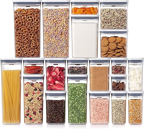 Miniatura 2 de OXO Good Grips - Juego de recipientes POP de 20 piezas + OXO Good Grips Juego de 8 recipientes para hornear esenciales para hornear