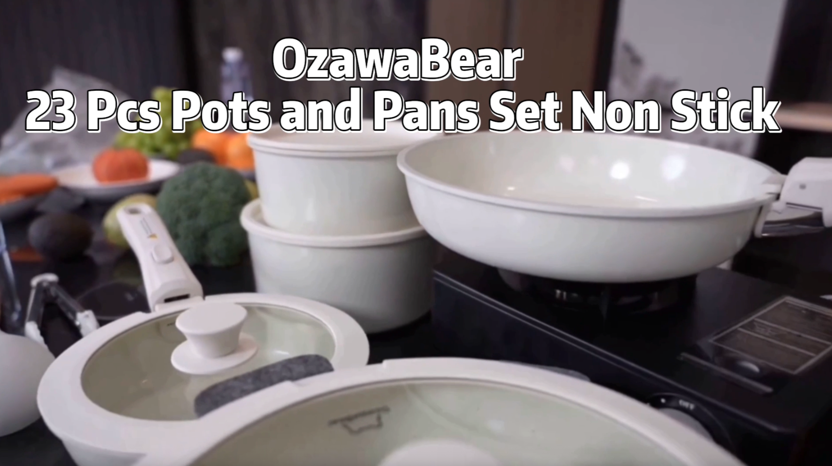 Amazon.com: OzawaBear 23 Pcs Pots and Pans Set Non Stick, Ceramic