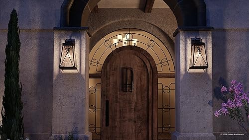 Miniatura 7 de Urban Ambiance Lámpara colgante de lujo inglés Tudor para exteriores, tamaño grande 21.625 pulgadas de alto x 10.5 pulgadas de ancho, con elementos