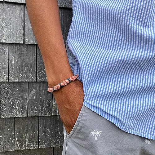 Miniatura 15 de Rumi Sumaq Nautical Rope Bracelet for Men, Women & Kids - Waterproof Hand-Knotted Adjustable Pull Tie - Martha’s Vineyard Island Map, Sailor Rope &