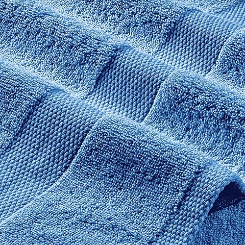 Miniatura 51 de Wealuxe - Toallas de baño blancas de 27 x 54 pulgadas, juego de toallas de algodón para baño, hotel, gimnasio, spa, suaves, extraabsorbentes