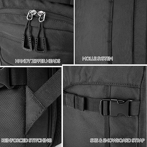 Miniatura 6 de Unigear - Mochila para botas de esquí para casco 50L70L, lentes de protección, guantes, esquís, snowboard y accesorios