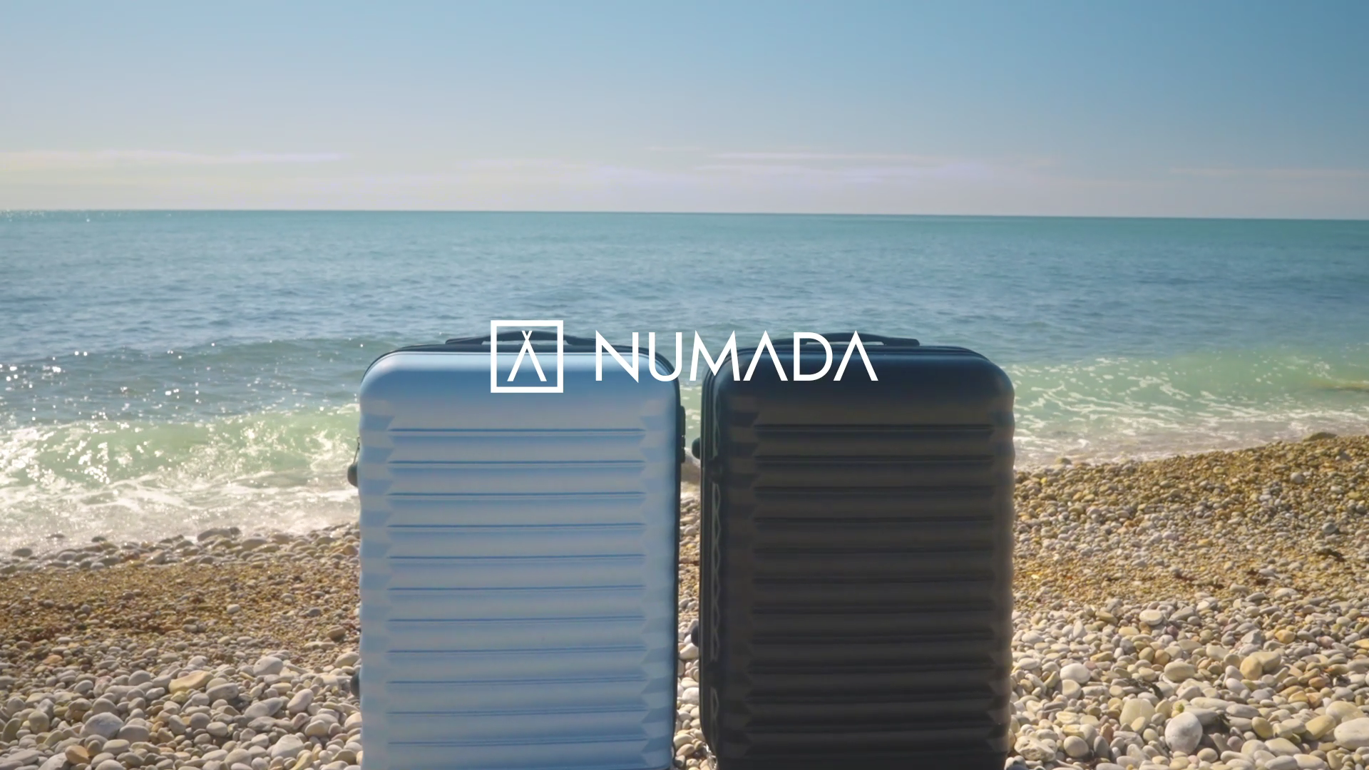 Valise Cabine NUMADA Upfly 20' - ABS Léger, 4 Roues 360°, Serrure Combo | 53x33,5x22cm, 34,5L | Bleu Clair