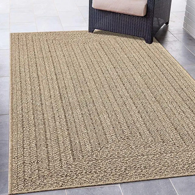 Tapis Jute Moderne Intérieur et Extérieur 160x230 cm - Résistant et Durable