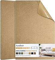 Vista 24 de Azobur Parche de reparación de sofá, parche de microfibra de gran tamaño, tela autoadhesiva, combinación súper rentable (marrón)