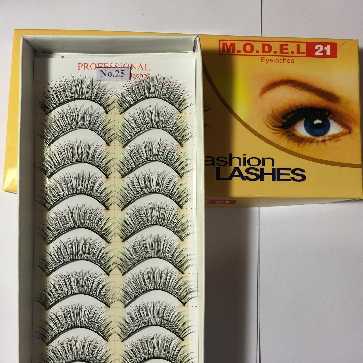 False Eyelashes No. 25, 10 Pairs