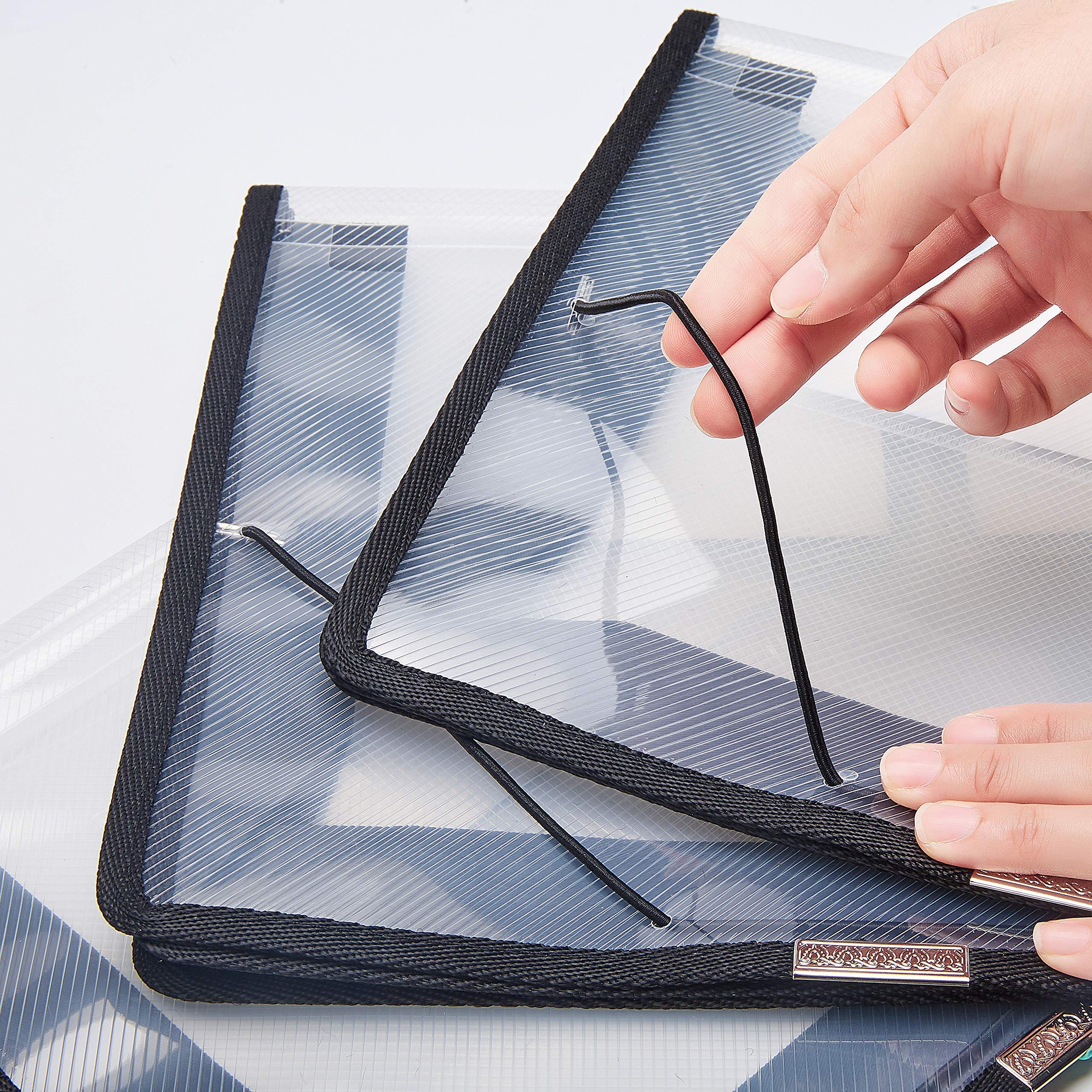 Snapklik.com : FANWU 6 Pack Plastic Expanding File Wallet Document ...