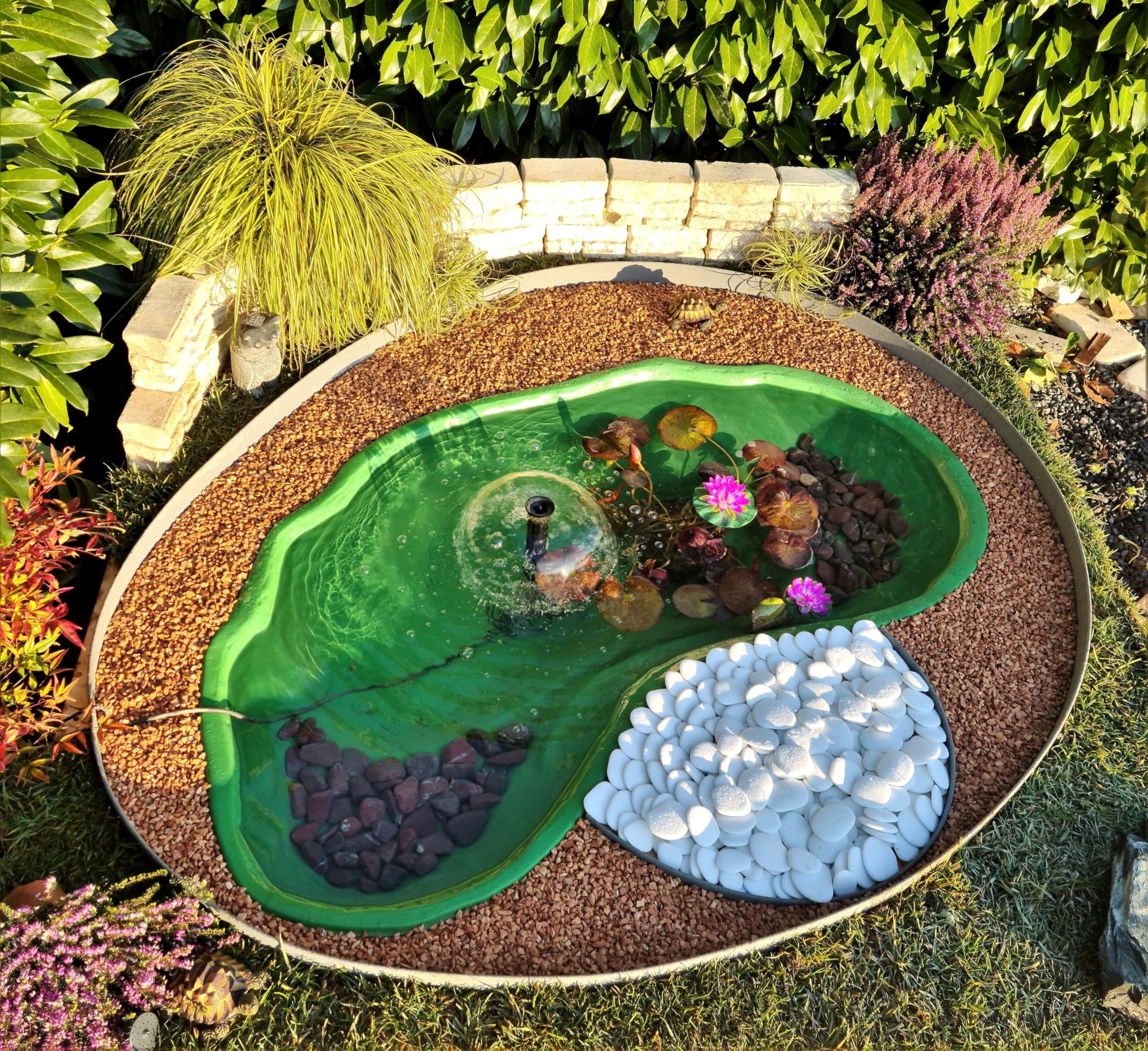 Giardini D'Acqua Estanque Verde Preformado Modelo Nemi 180 x 100 x 36 Capacidad 270 Lt Pecera Plantas Palustres Bricolaje Jardin
