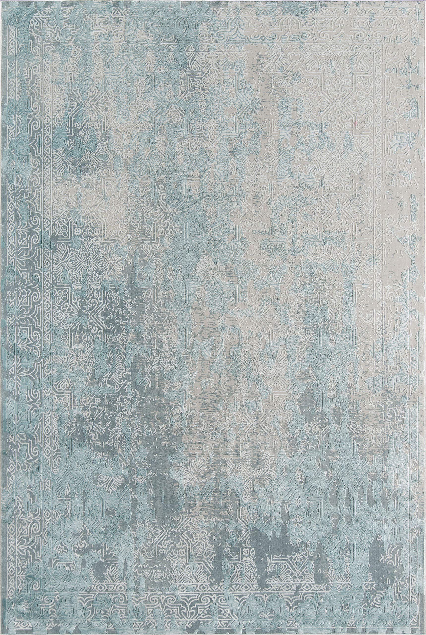Momeni Genevieve Collection Area Rug, 2' x 3', Light Blue