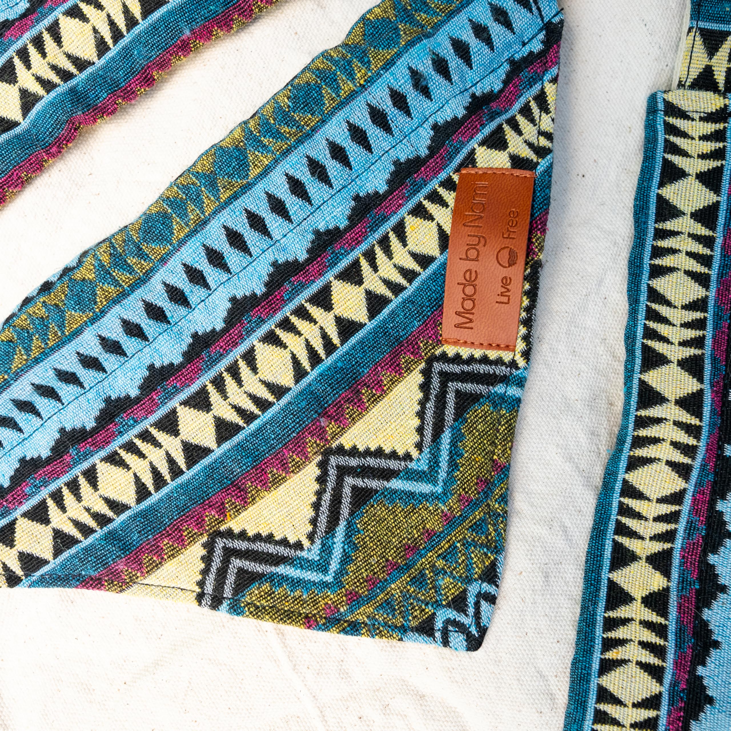 Made by Nami Foulard per cani Boho in varie dimensioni per cani di piccola e grande taglia (Blu, M)