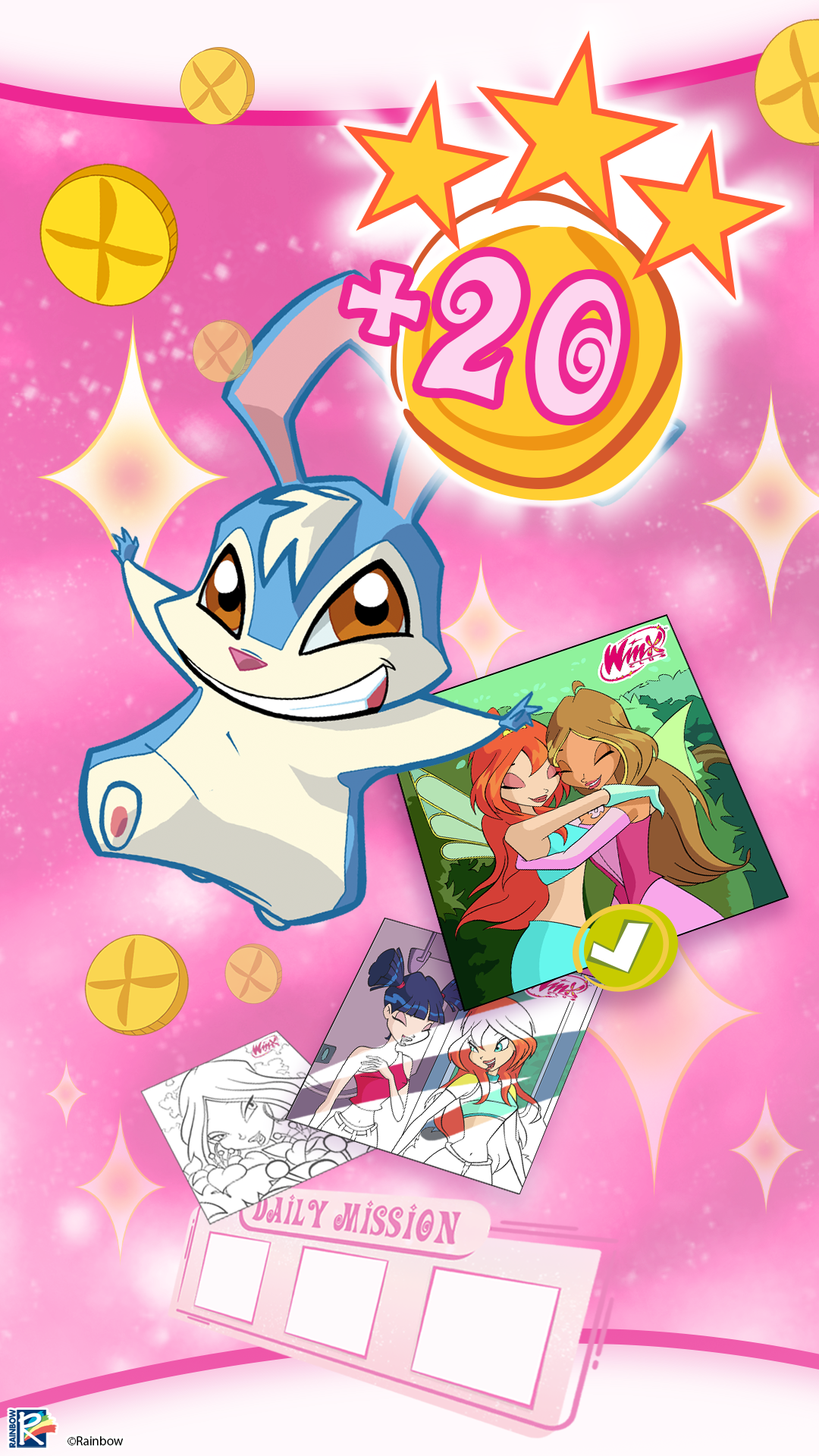 Winx Club: Colorir por Números com personagens de desenhos