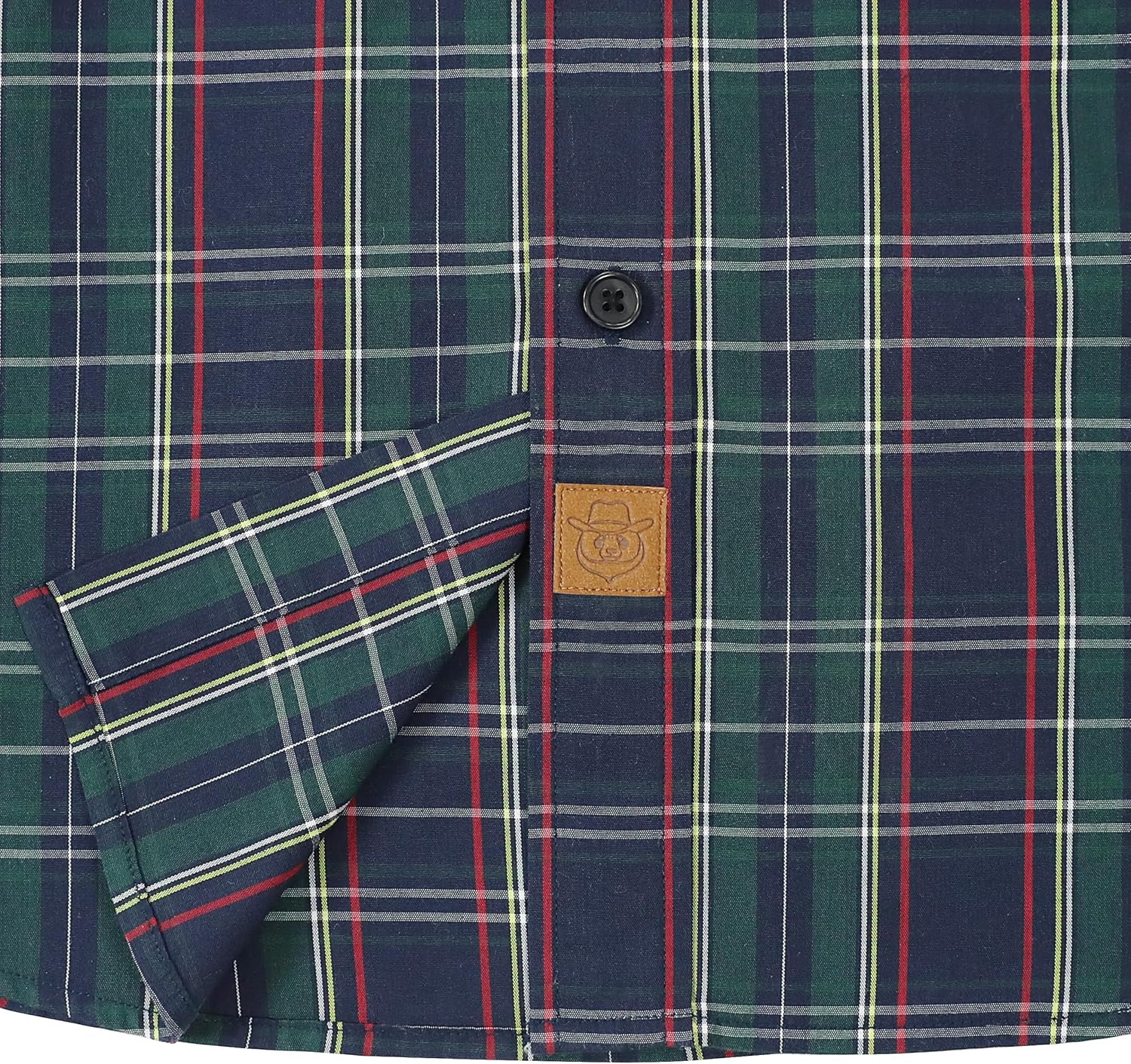 Dubinik® Mens Long Sleeve Button Down Shirts Plaid Casual Work Cotton Vintage Soft with Pocket Regular Fit - Image 4