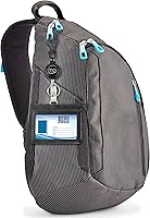 Vista 7 de Wisdompro, sujetador de documento de identidad de piel de PU de dos caras, riel retráctil y anillo para llave.