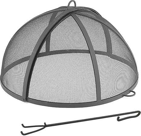 Good Directions 774 Heavy Duty Pit Spark Fire Screen Hinged for Easy Access, 24 Inch