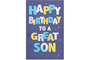 Happy Birthday Son Greeting Card - Captivating Design, Heartfelt Message