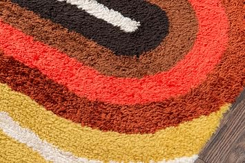 Novogratz by Momeni Rugs Retro Collection Retro Wave Shag Area Rug, 2'3 x 7'6 Runner, Red (RETRORET-2RED2376)