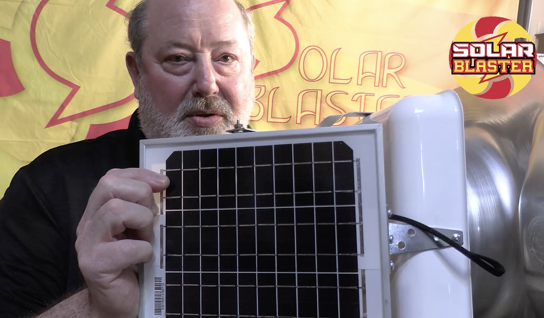 Solar Powered Fan Solar Powered Shipping Container Vent Fan - Side ...