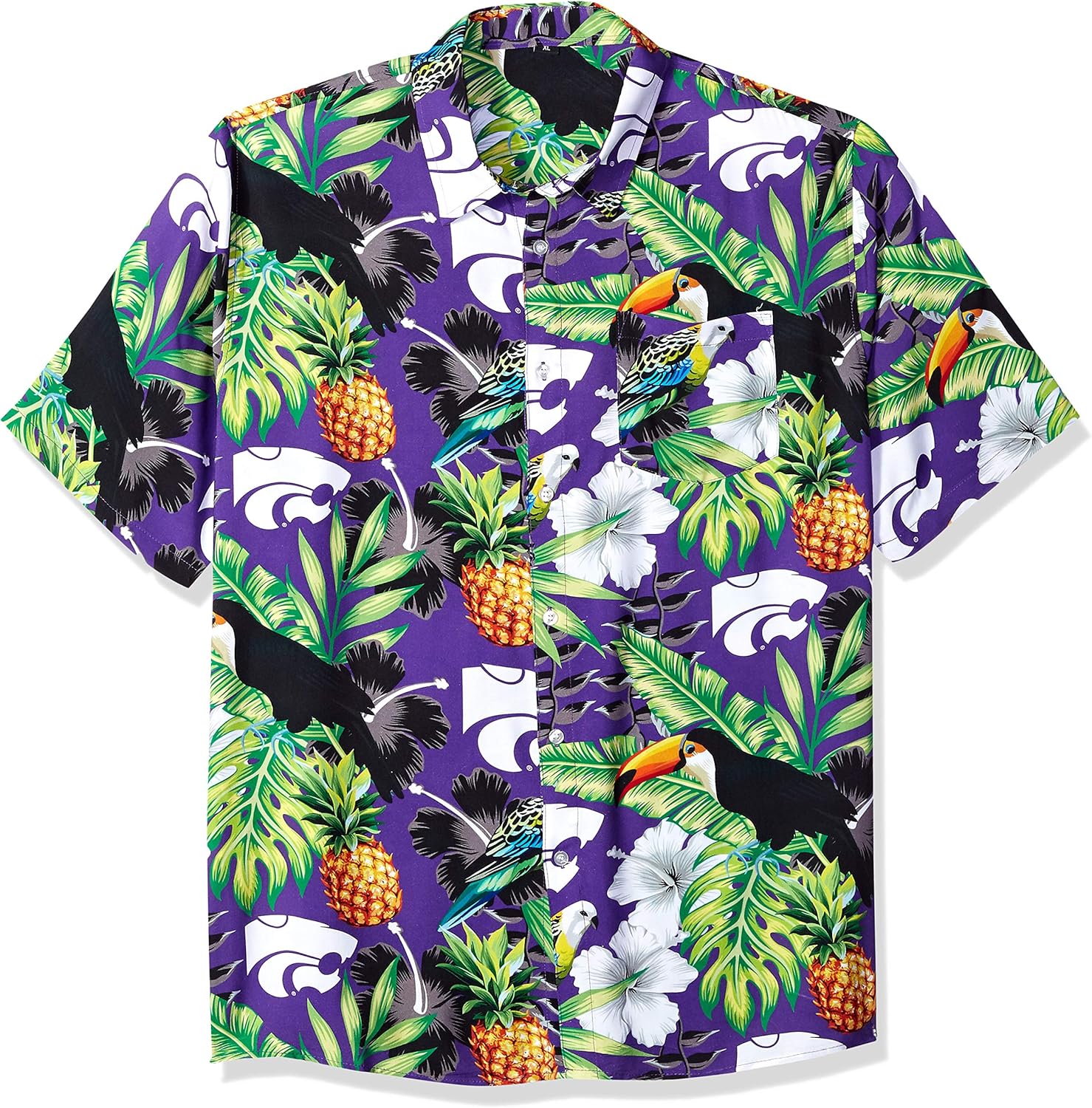 FOCO NCAA Floral Button Up Shirt